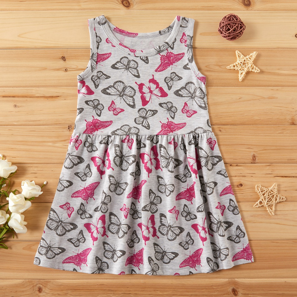 Toddler Girl Pretty Butterfly Allover Dress